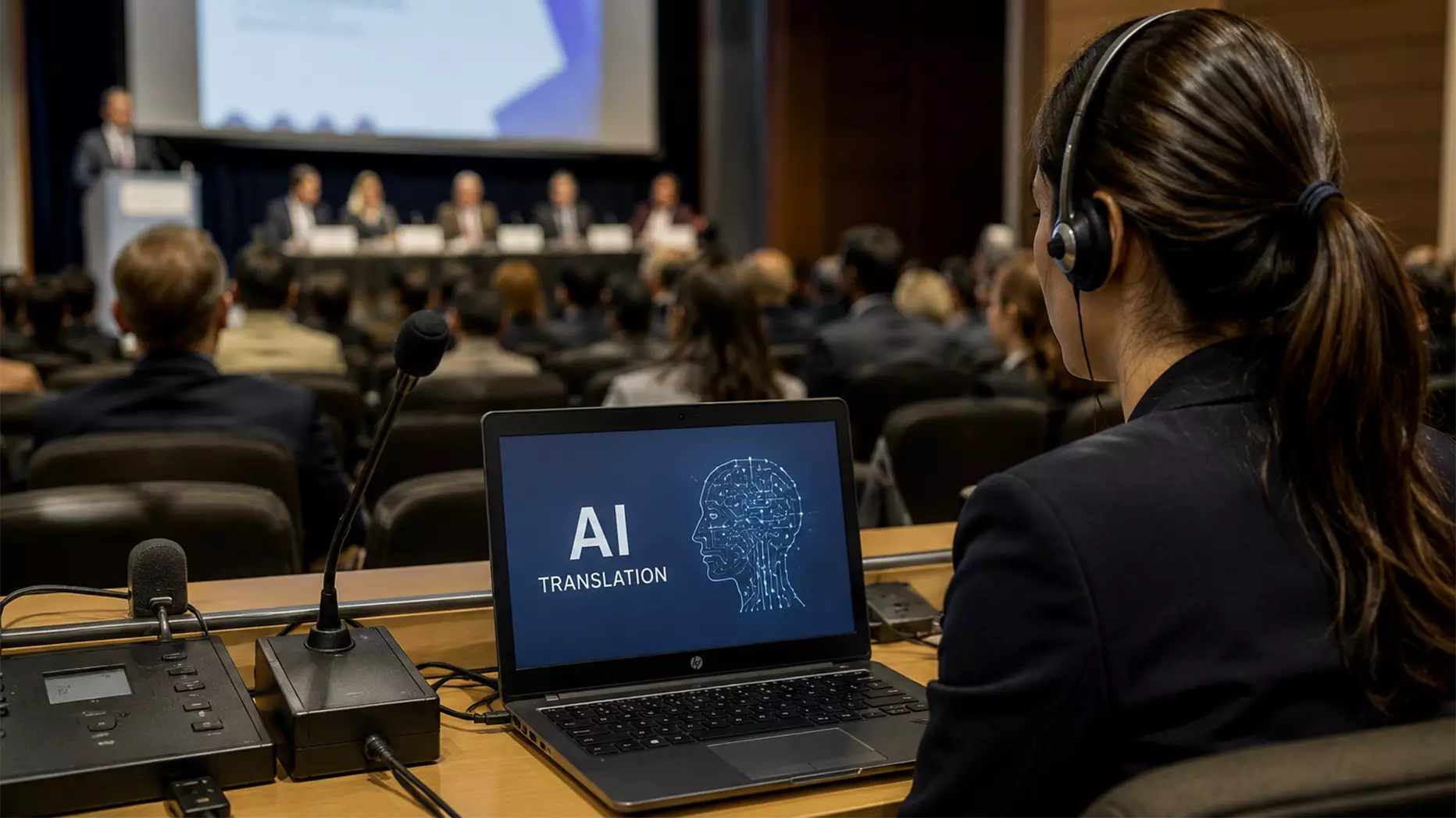 ai vs human interpreters conference technology